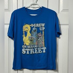 Blue Sesame Street Graphic T-Shirt